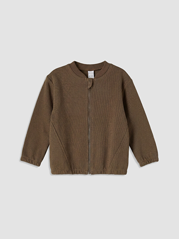 LCW baby Erkek Bebek Fermuarlı Sweatshirt