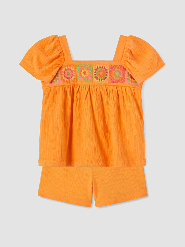 LCW Kids Girl Orange Set