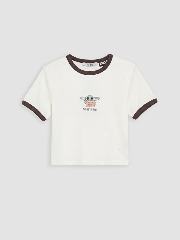 XSIDE The Mandalorian Baskılı Kadın Crop