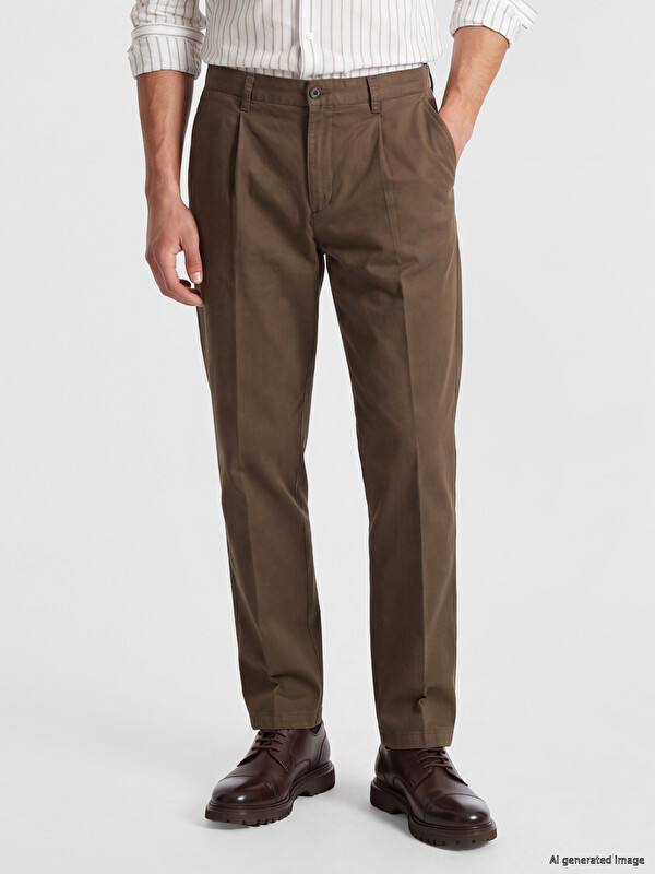 LCWAIKIKI Classic Regular Fit Gabardin Erkek Chino Pantolon