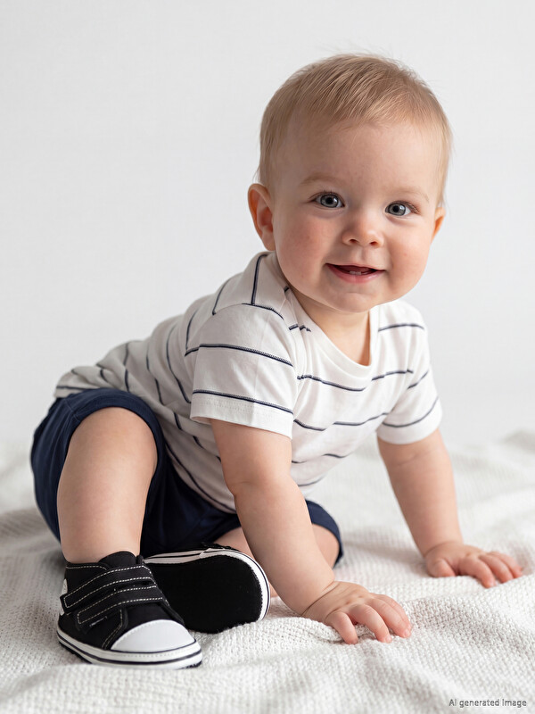 LCW baby Striped Baby Boys' Shorts Set