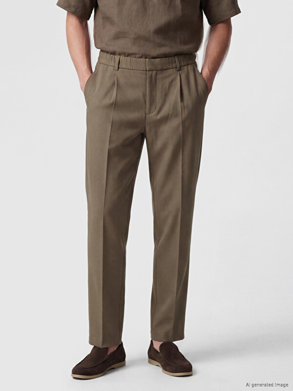 LCW Vision Regular Fit Erkek Pileli Pantolon