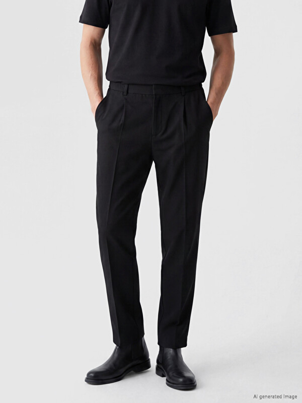 LCW Vision Regular Fit Erkek Pileli Pantolon