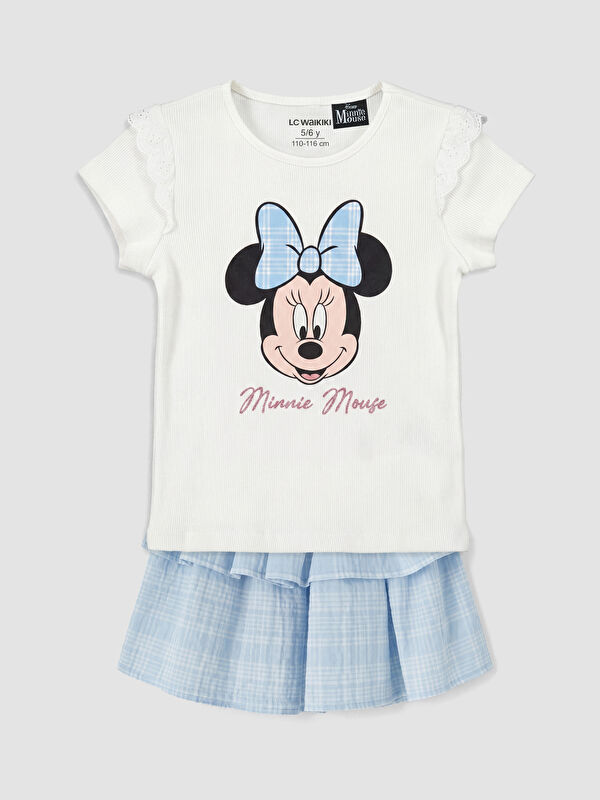 LCW Kids Minnie Mouse Baskılı Kız Çocuk Takım