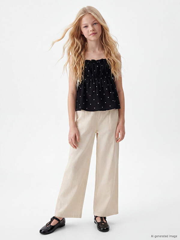 LCW Kids Pantalone širokih nogavica za djevojčice