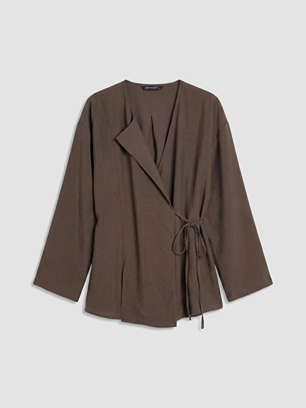 LCW Modest V Yaka Modal Karışımlı Kadın Kimono