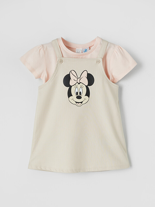 LCW baby Minnie Mouse Baskılı Kız Bebek Takımı