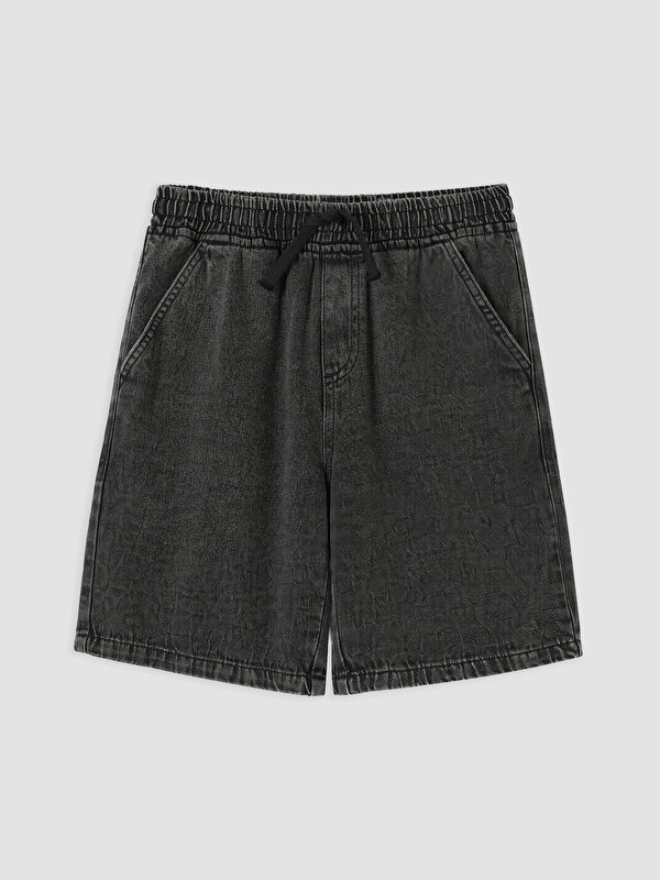 LCW Kids Elastic Waist Boys' Denim Shorts