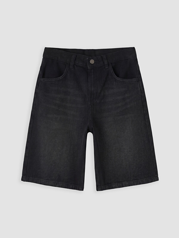 LCW Kids Boy Black Denim Shorts