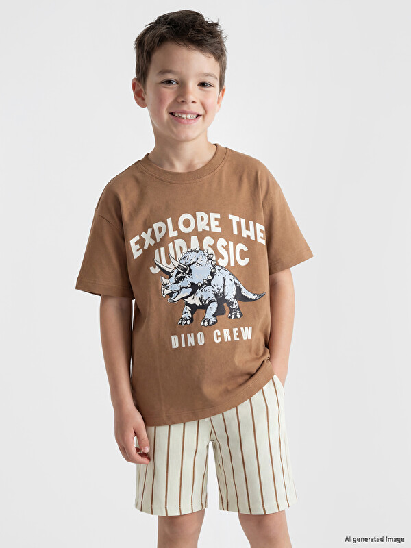 LCW Kids Baskılı Erkek Çocuk Takım