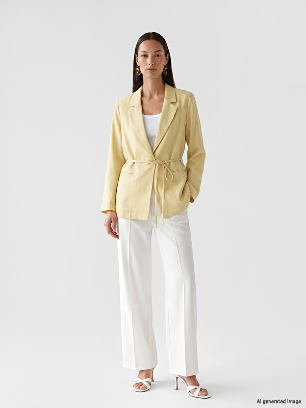 LCW STUDIO Kuşaklı Kadın Blazer Ceket