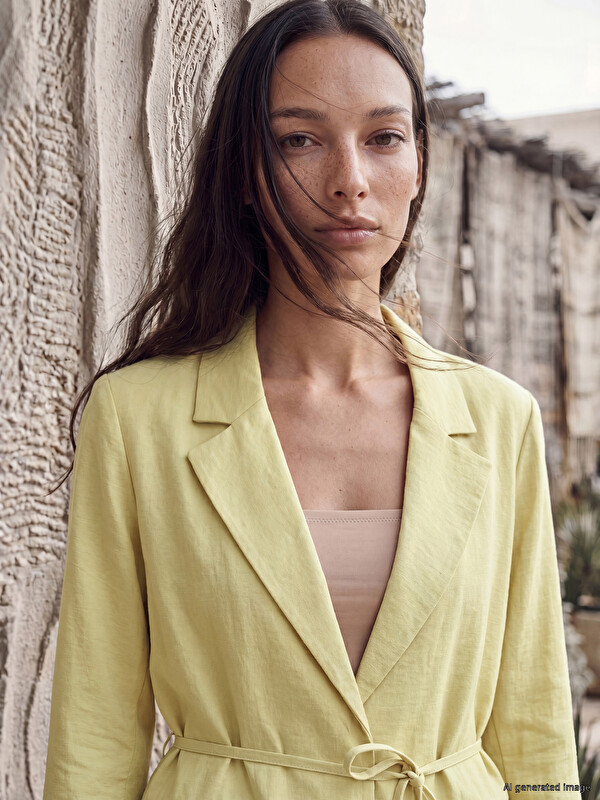 LCW STUDIO Kuşaklı Kadın Blazer Ceket