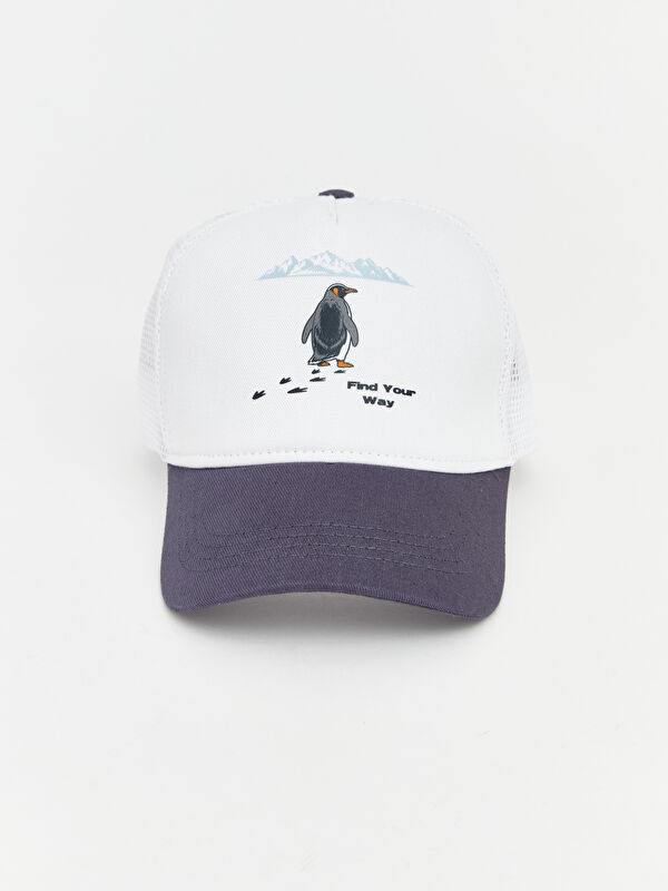 LCW ACCESSORIES Penguen Baskılı Erkek Çocuk Kep Şapka