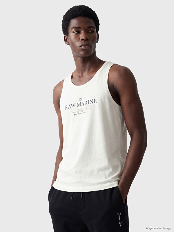 XSIDE Crew Neck Printed Men's Sleeveless T-Shirt