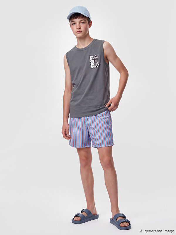 LCW Kids Striped Boys' Swimming Shorts