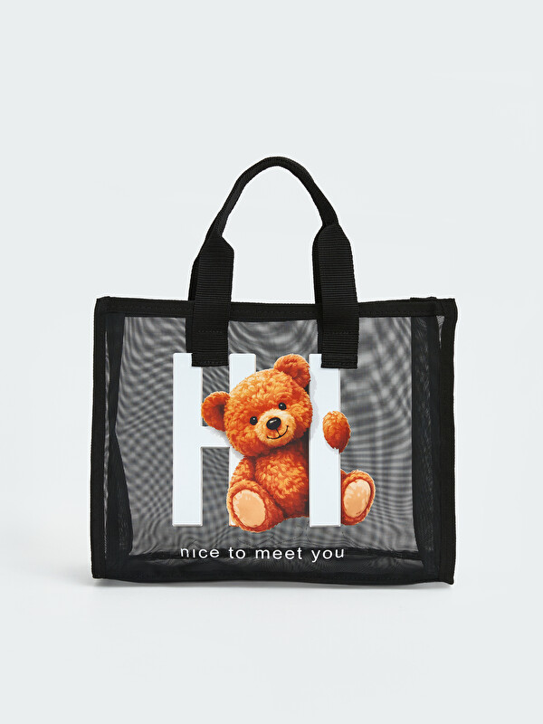 LCW ACCESSORIES Ayı Teddy Baskılı Kız Çocuk Plaj Çantası