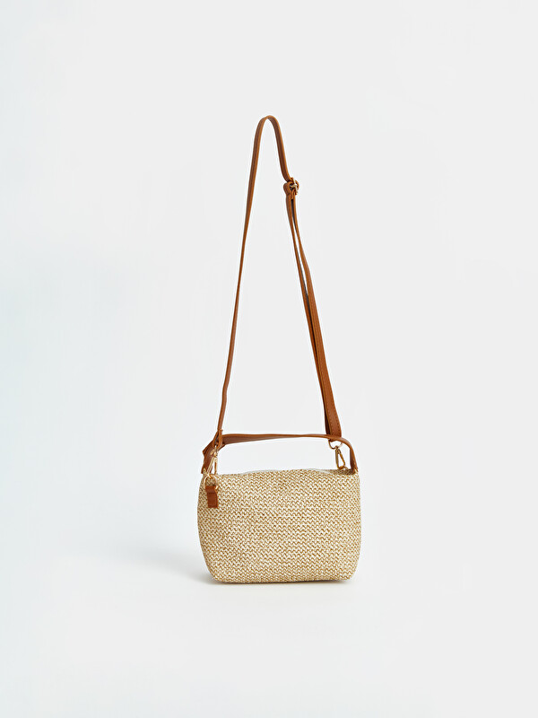 LCW ACCESSORIES Hasır Örgü Kız Çocuk Omuz Çantası