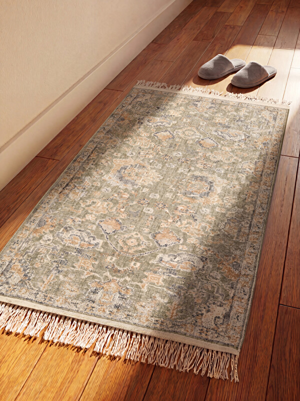 LCW HOME Püskül Detaylı Desenli Dikdörtgen Halı 80x150 cm