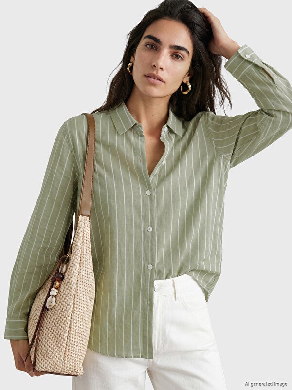LCW Vision Striped Women's Shirt