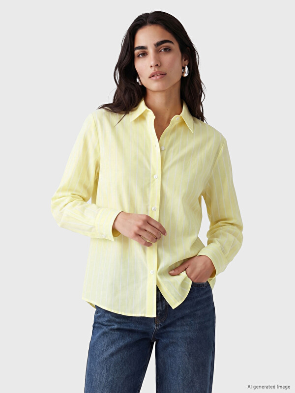 LCW Vision Striped Women's Shirt