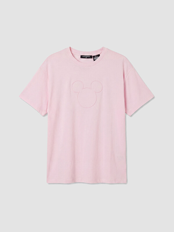 LCW Comfort Minnie Mouse Nakışlı Kadın Tişört