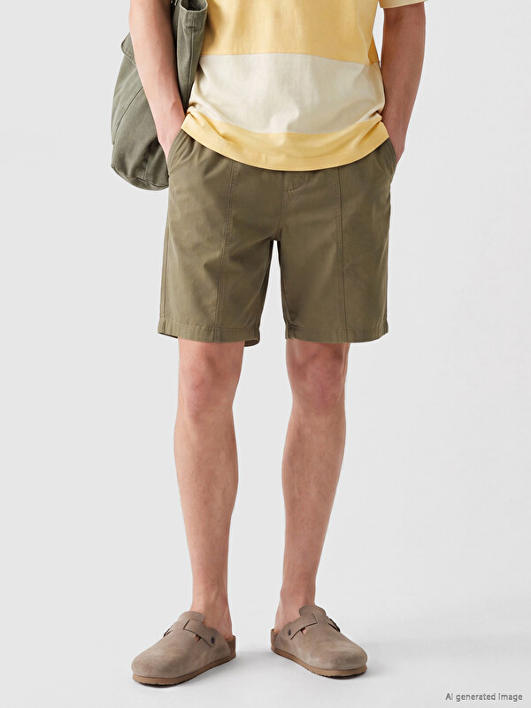 XSIDE Relax Fit Gabardin Erkek Şort