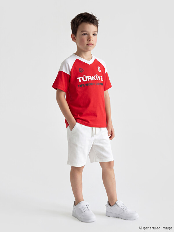 LCW baby FIFA 2026 World Cup Printed Boys' T-Shirt