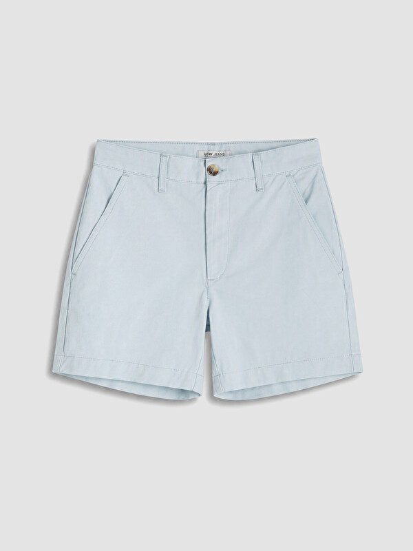LCW Jeans Plava Teksas šorts Žena