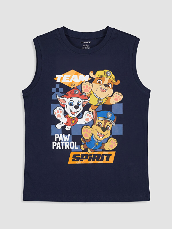 LCW Kids Bisiklet Yaka Paw Patrol Baskılı Erkek Çocuk Atlet