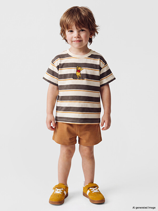 LCW baby Winnie the Pooh Nakışlı Erkek Bebek Takım