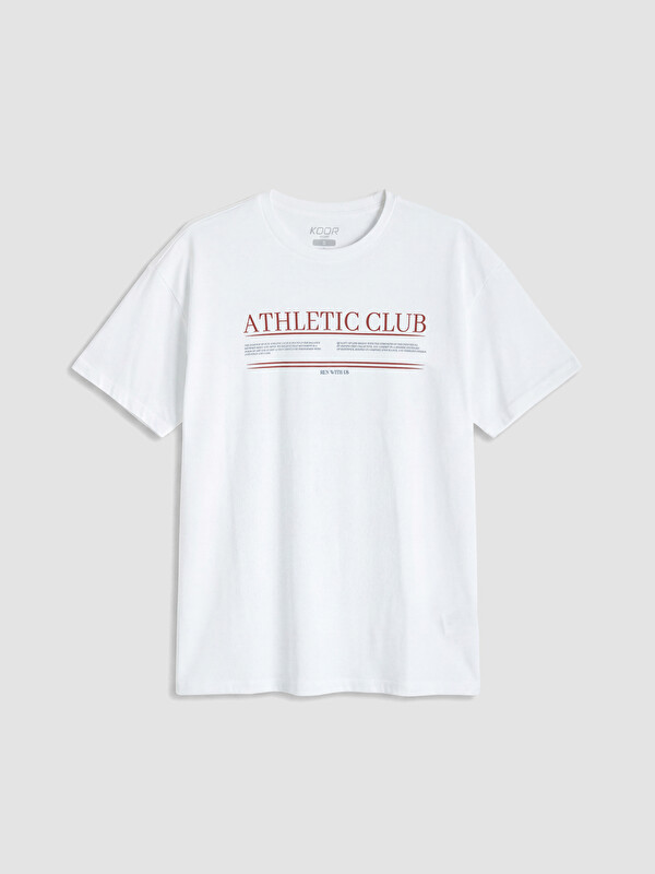 KOOR SPORT Baskılı Oversize Kadın Spor Tişört
