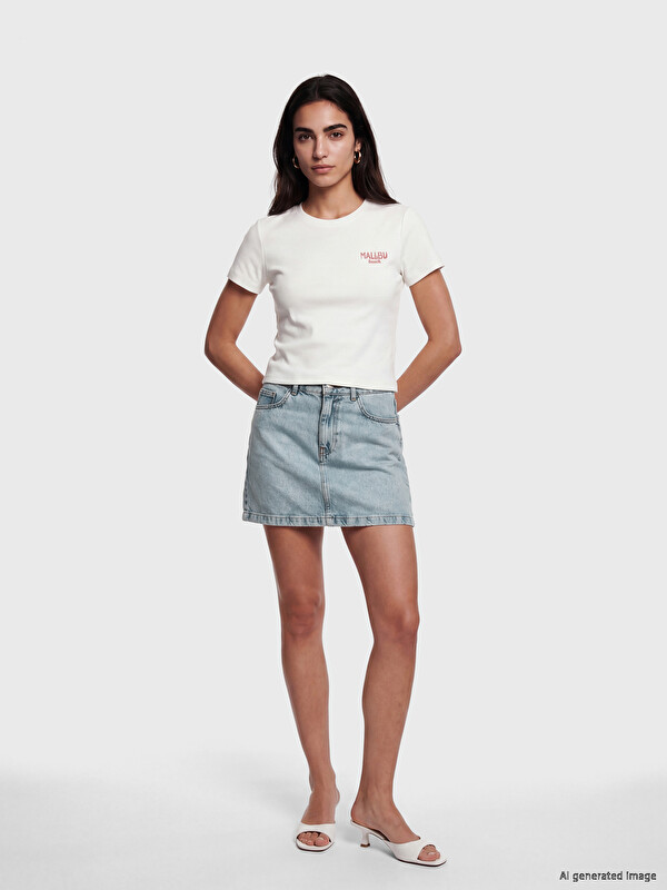 LCW Vision Regular Fit Mini Jean Etek