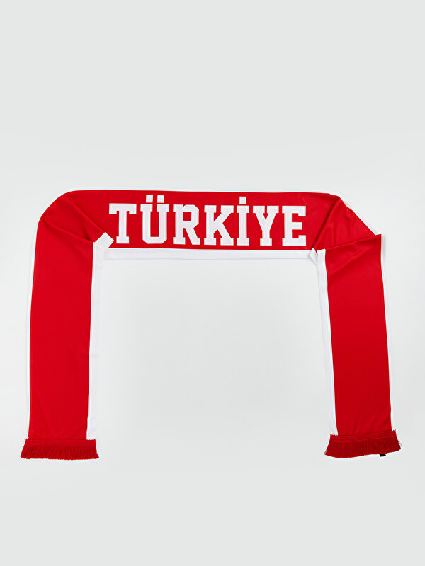 LCW ACCESSORIES Türkiye Baskılı Püsküllü Kız Çocuk Atkı