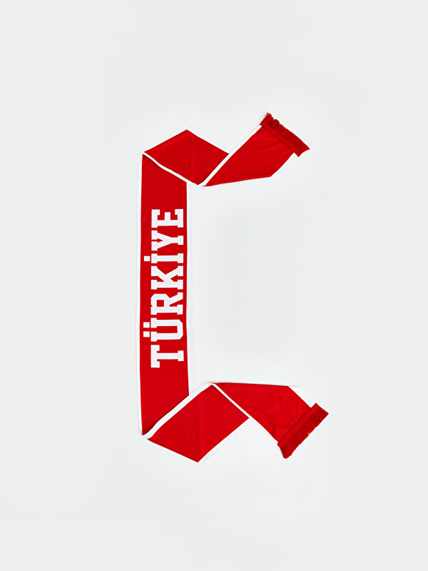 LCW ACCESSORIES Türkiye Baskılı Püsküllü Kız Çocuk Atkı