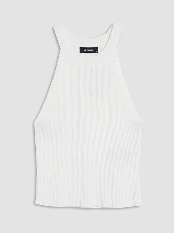LCW Comfort Halter Neck Women's Knitwear Tank Top
