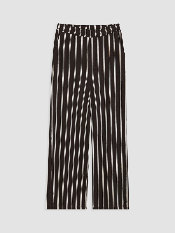 LCW EVERYDAY Beli Lastikli Çizgili Kadın Pantolon
