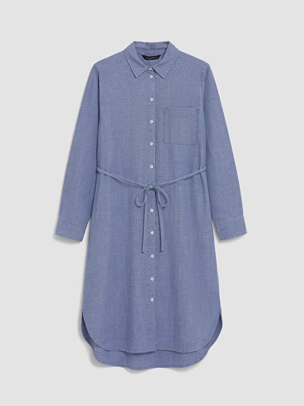 LCW EVERYDAY Beli Kuşaklı Oversize Kadın Gömlek Tunik