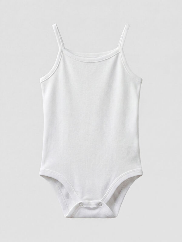 LCW baby Askılı Kız Bebek Çıtçıtlı Body