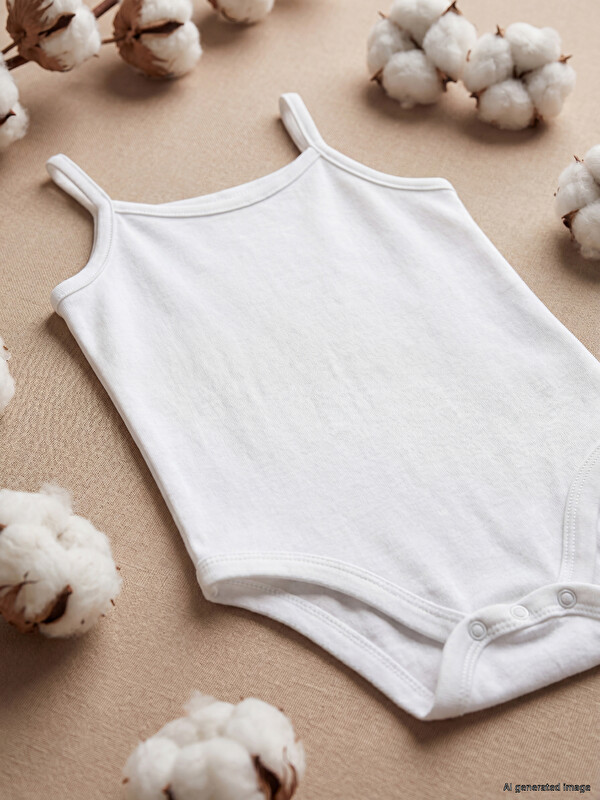 LCW baby Askılı Kız Bebek Çıtçıtlı Body