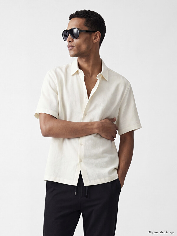 LCW Vision Regular Fit Armürlü Erkek Gömlek