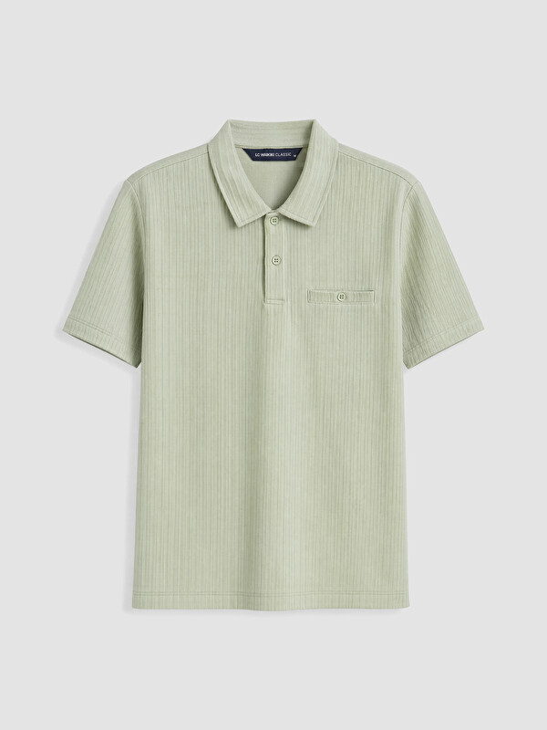 LCWAIKIKI Classic Polo Yaka Dokulu Erkek Tişört
