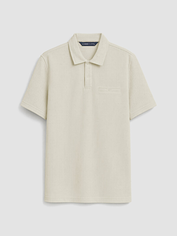 LCWAIKIKI Classic Polo Yaka Dokulu Erkek Tişört