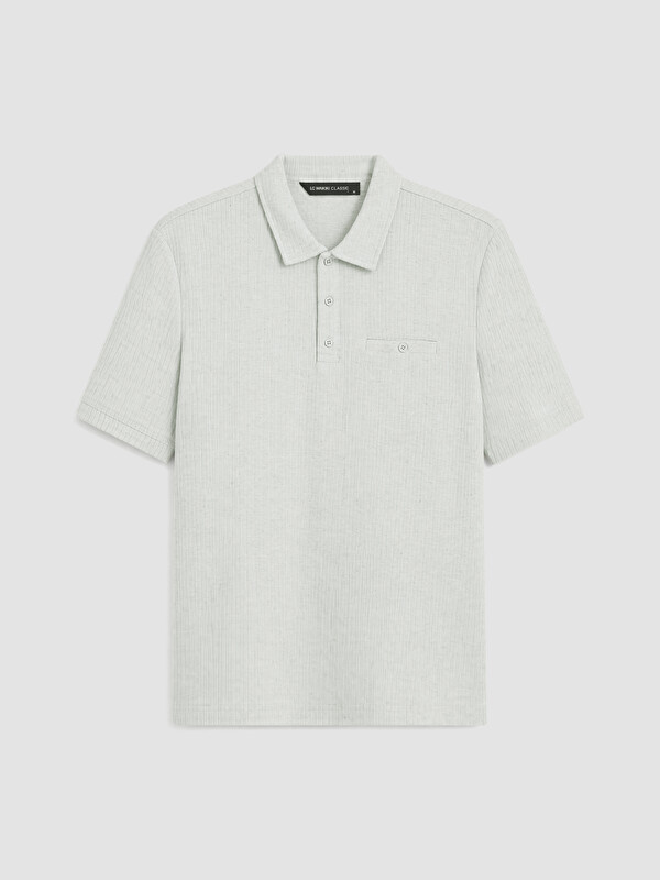 LCWAIKIKI Classic Polo Yaka Dokulu Erkek Tişört