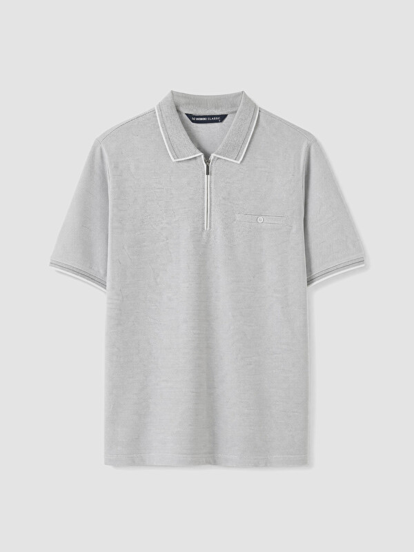 LCWAIKIKI Classic Polo Yaka Dokulu Erkek Tişört
