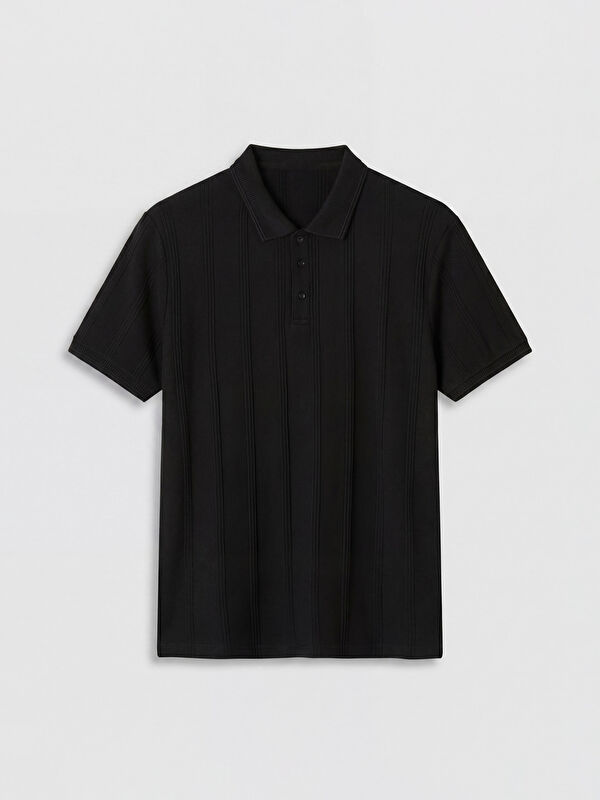 LCWAIKIKI Classic Polo Yaka Dokulu Erkek Tişört