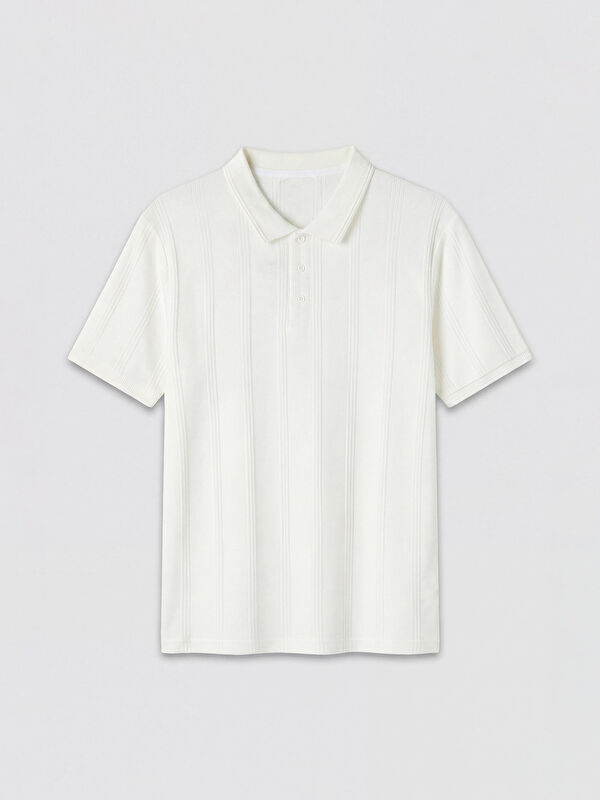 LCWAIKIKI Classic Polo Yaka Dokulu Erkek Tişört