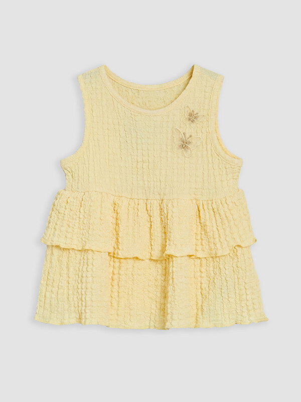 LCW Kids Nakışlı Katkat Kız Çocuk Bluz