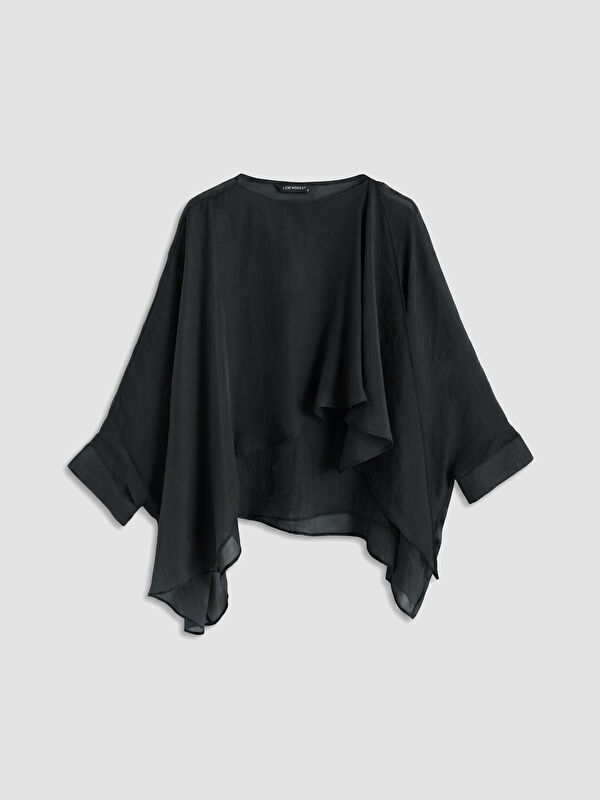 LCW Modest Asimetrik Kesim Fırfırlı Bluz