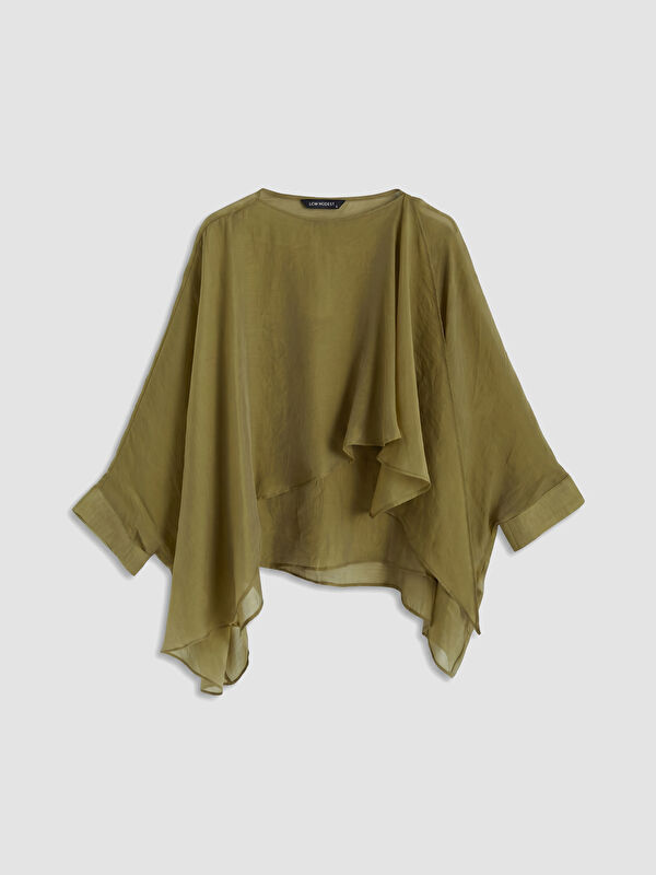 LCW Modest Asimetrik Kesim Fırfırlı Bluz