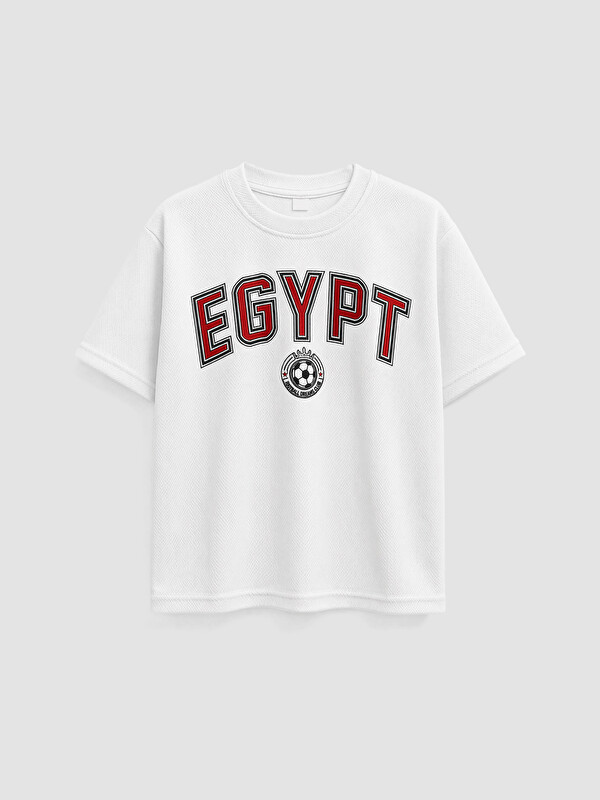 LCW baby Crew Neck Printed Boys' T-Shirt